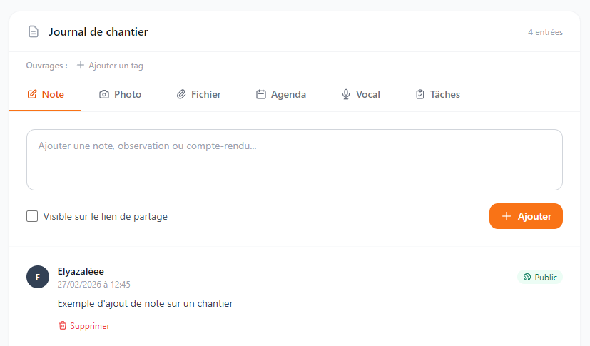 Description de la capture